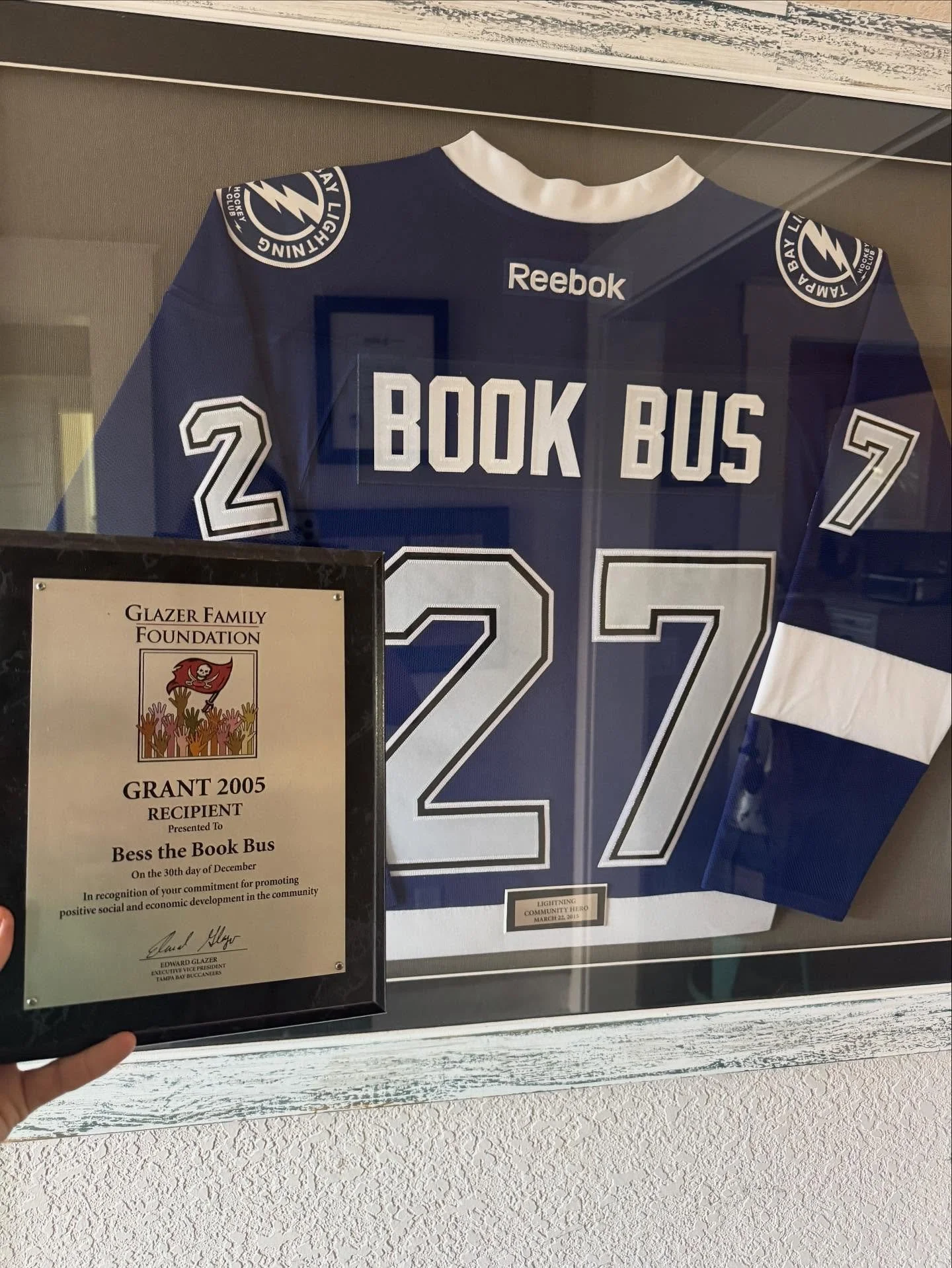 Pausing to take a moment to appreciate what a wonderfully supportive community we are based in. Thank you, Tampa Bay.