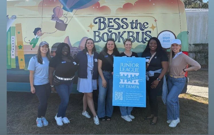Thank you to our @juniorleagueoftampa friends for celebrating your Centennial by sharing your love of reading with us!