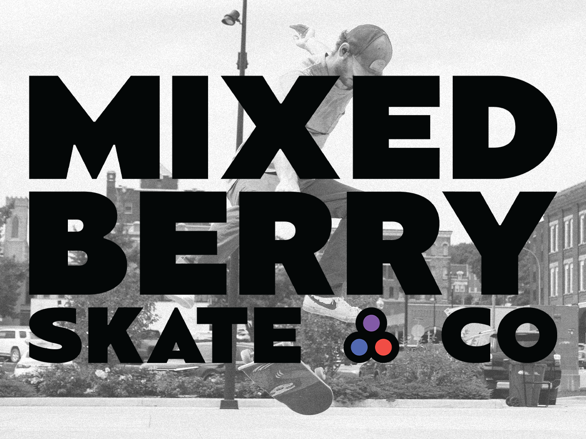 Mixed Berry Skate Co Brand Identity