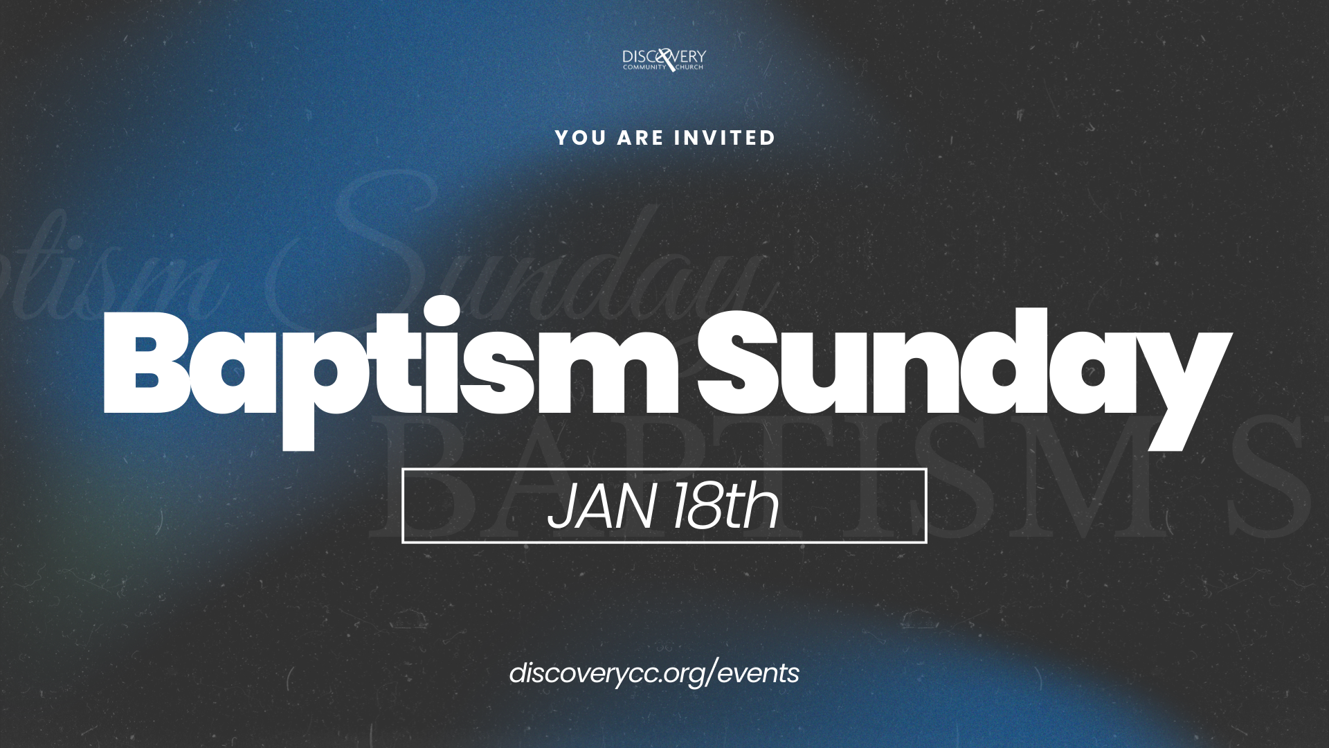 Water Baptism Sunday