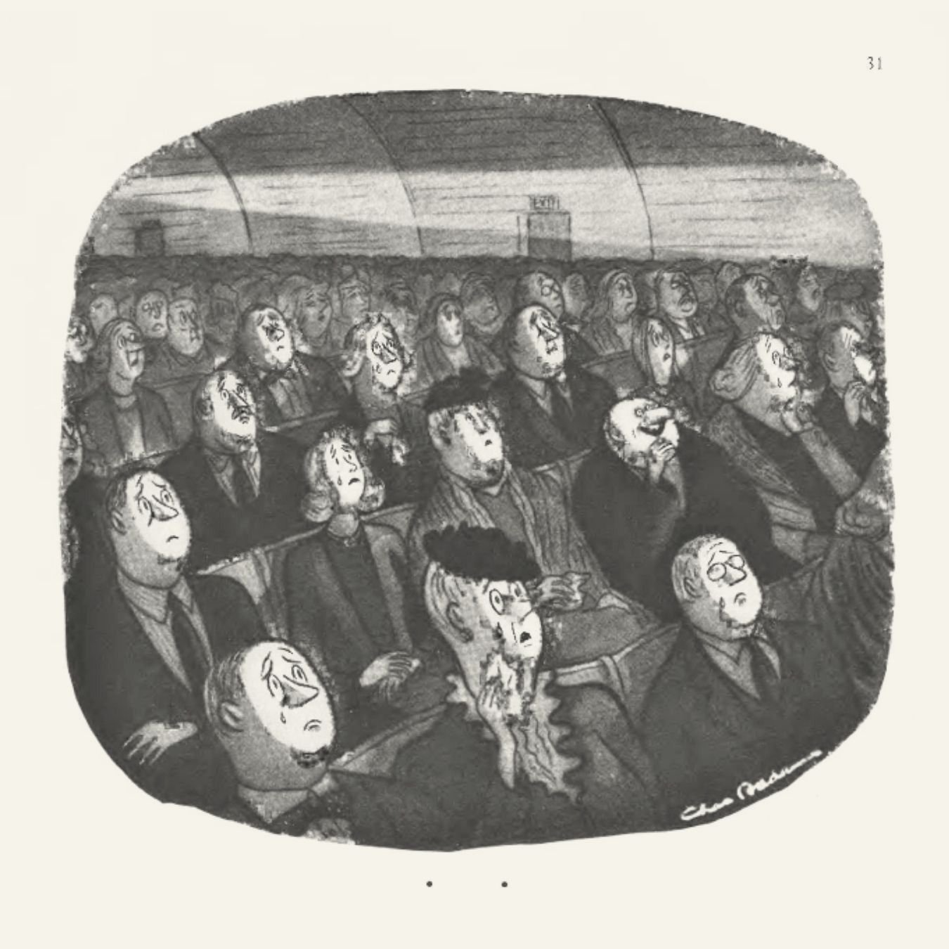  Addams, C. (1947, Feb. 8). “Movie Scream” [Illustration].  The New Yorker , p. 27.   https://archives.newyorker.com/newyorker/1947-02-08/flipbook/026/  . 