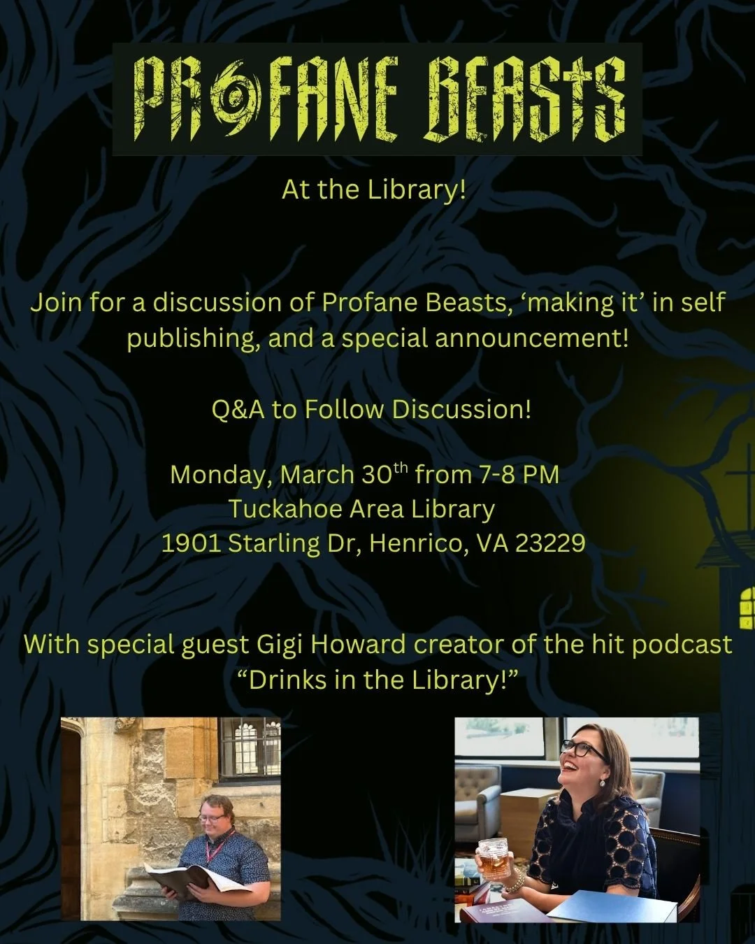 Profane Beasts at the Library!