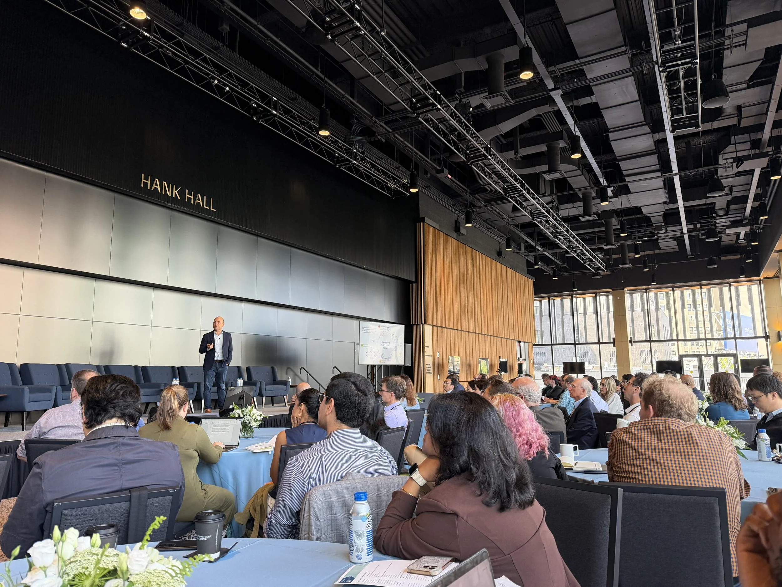Charlie presenting at the Gilbert meeting in Detroit. 