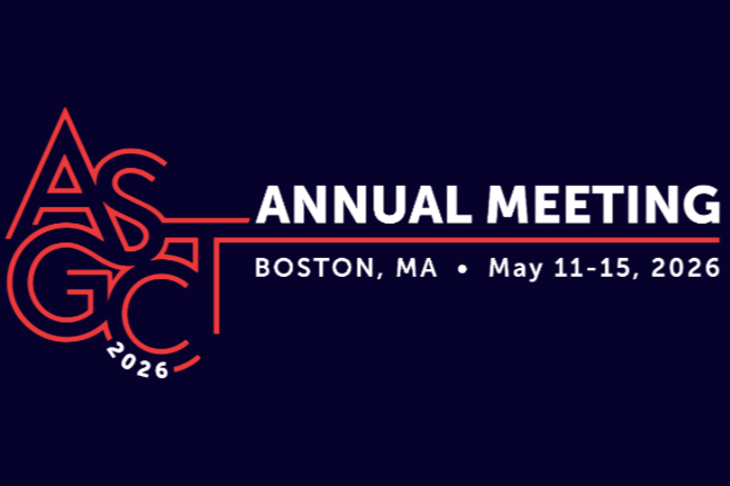 ASGCT annual meeting 2026, Boston, logo.