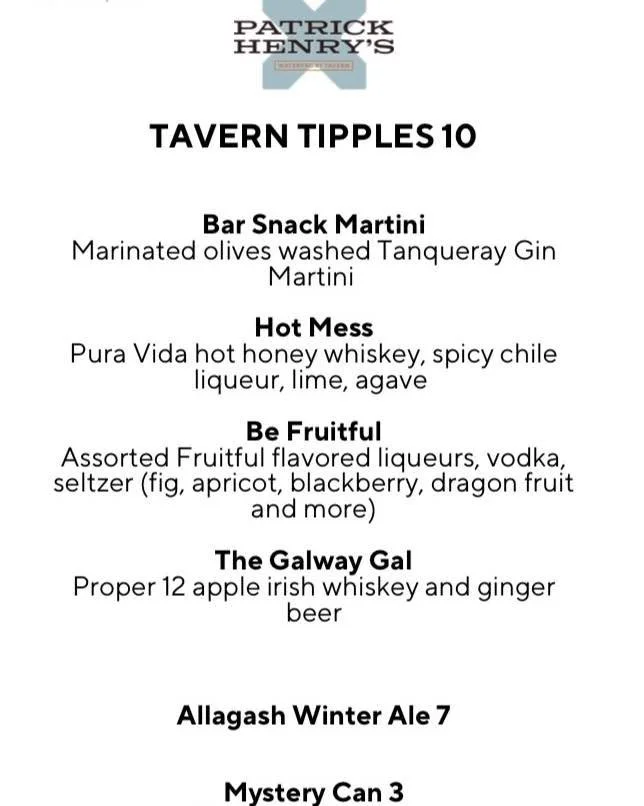 🍸 Tavern Tipples This Week!
Check out our drink specials and sip your way through the week.

🎯 Dart League Thursdays &ndash; free to join!

➕ Free dart board available every day
👉 BYO darts