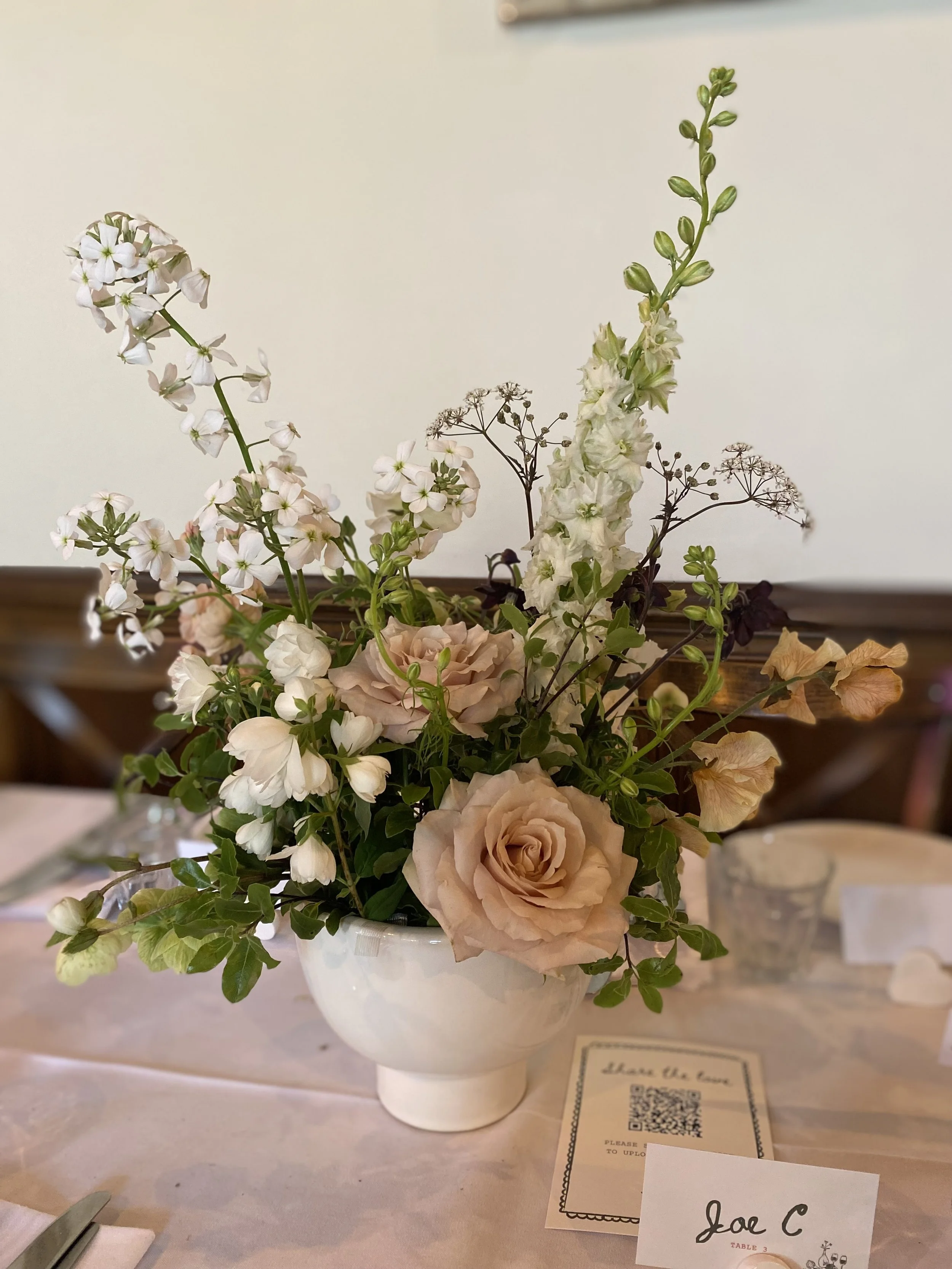 Spring flower bowls at Clapton Country Club