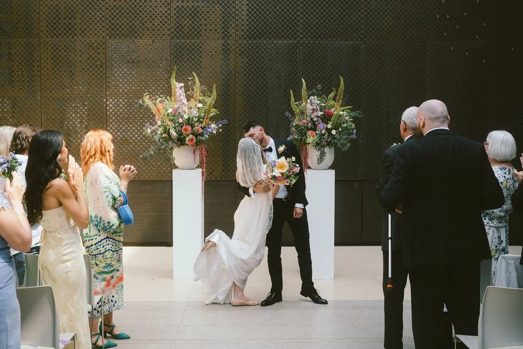 Ceremony flowers at hackney town hall