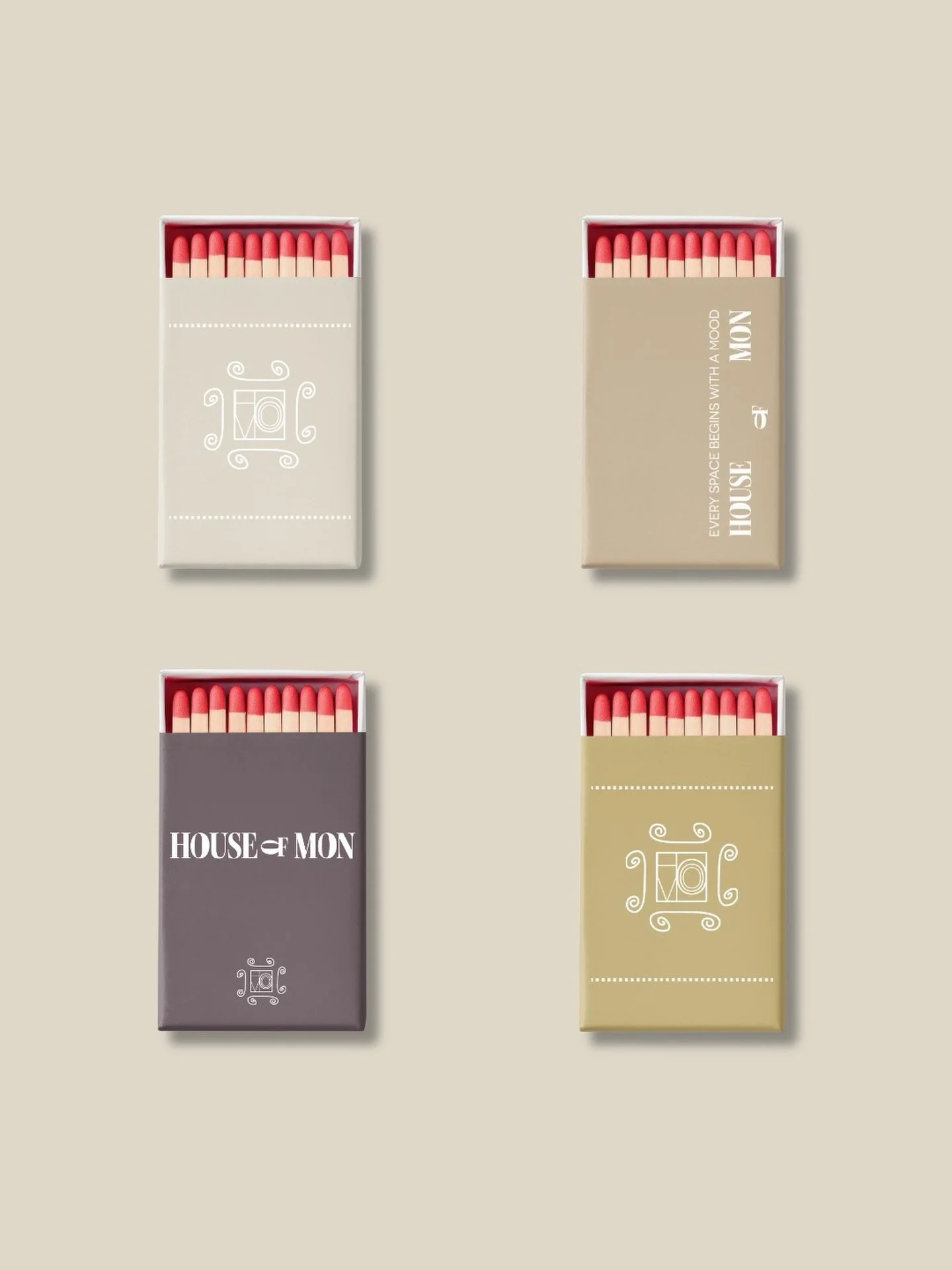 matchbook design for House of Mon ✨