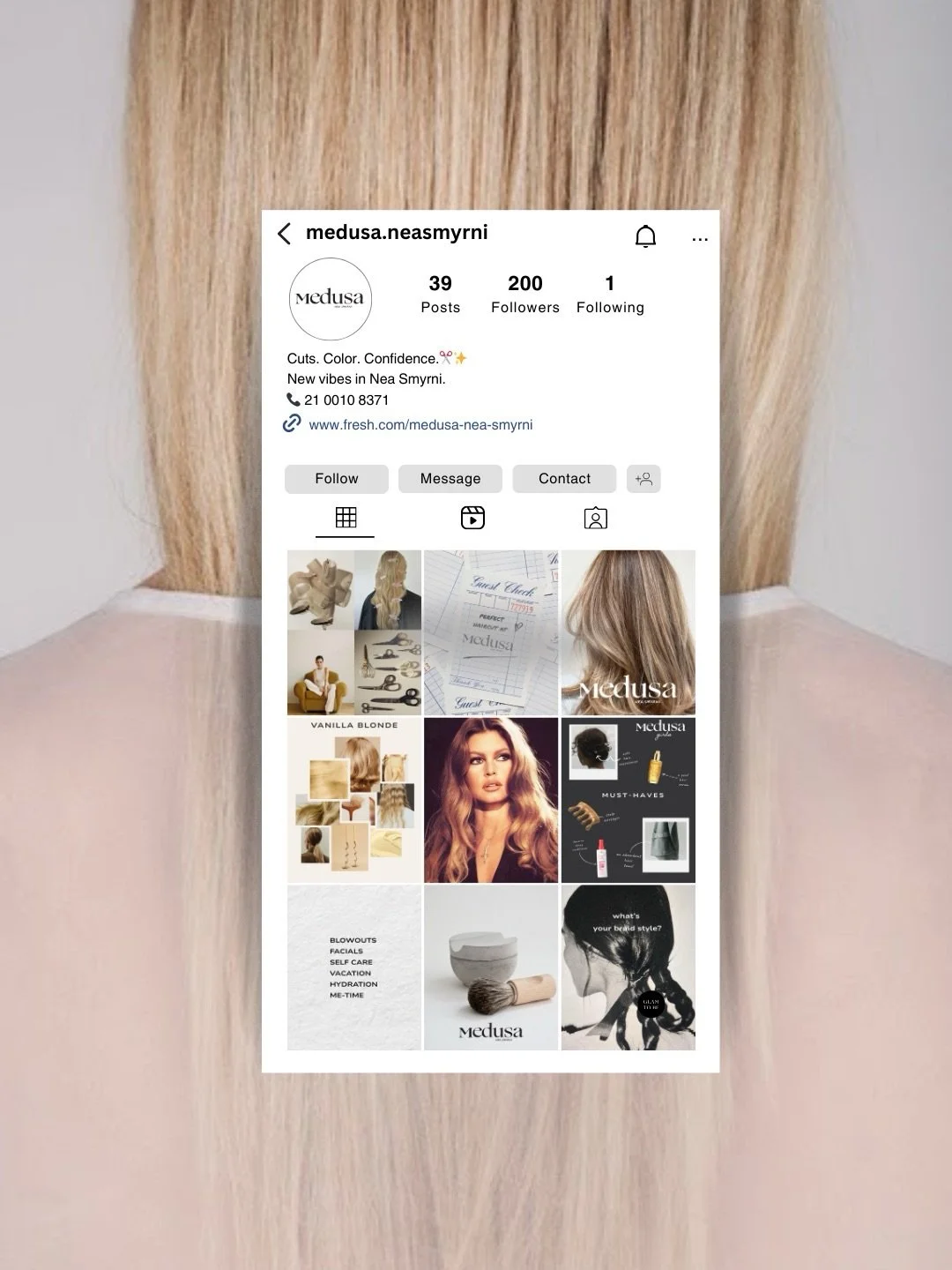 social content for Medusa Hair Salon