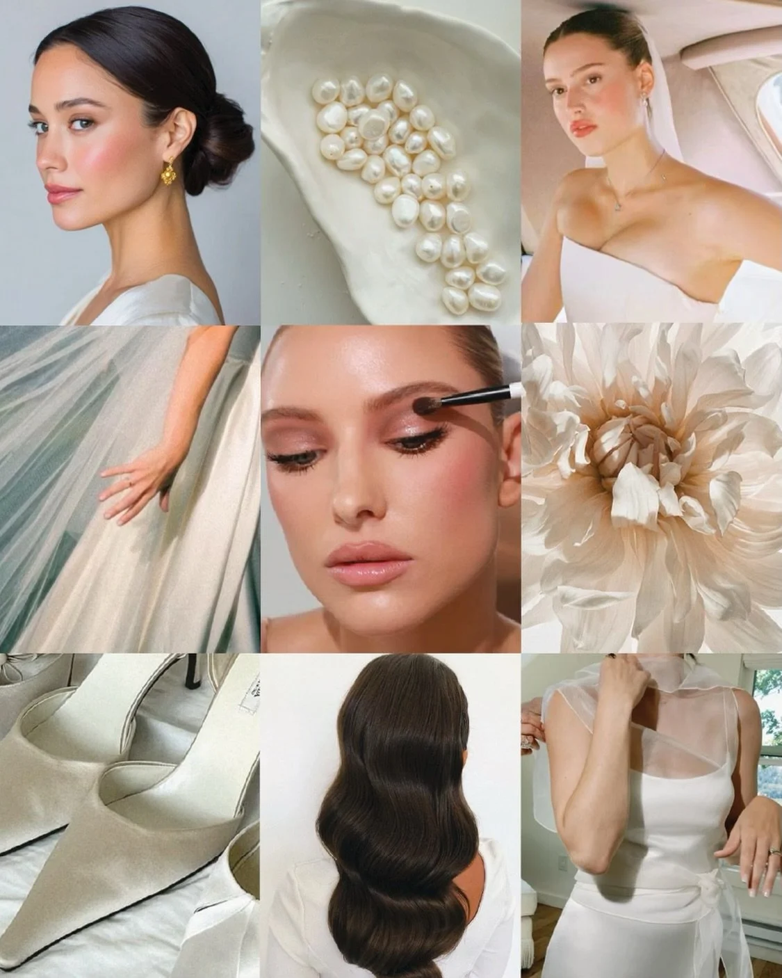 mood + direction for bridal hair &amp; makeup rebrand