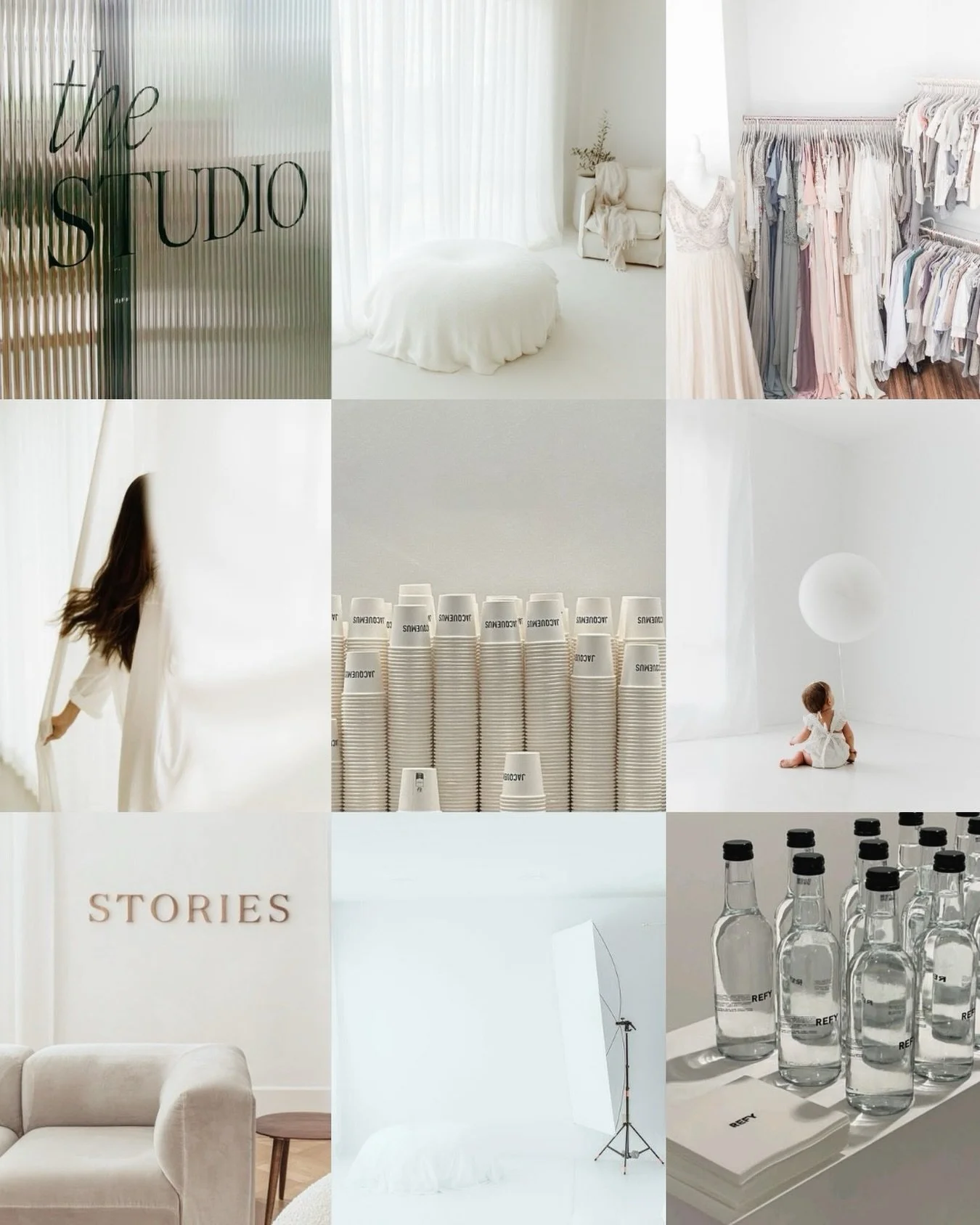 moodboard for luxury portrait studio &amp; creative space🤍
