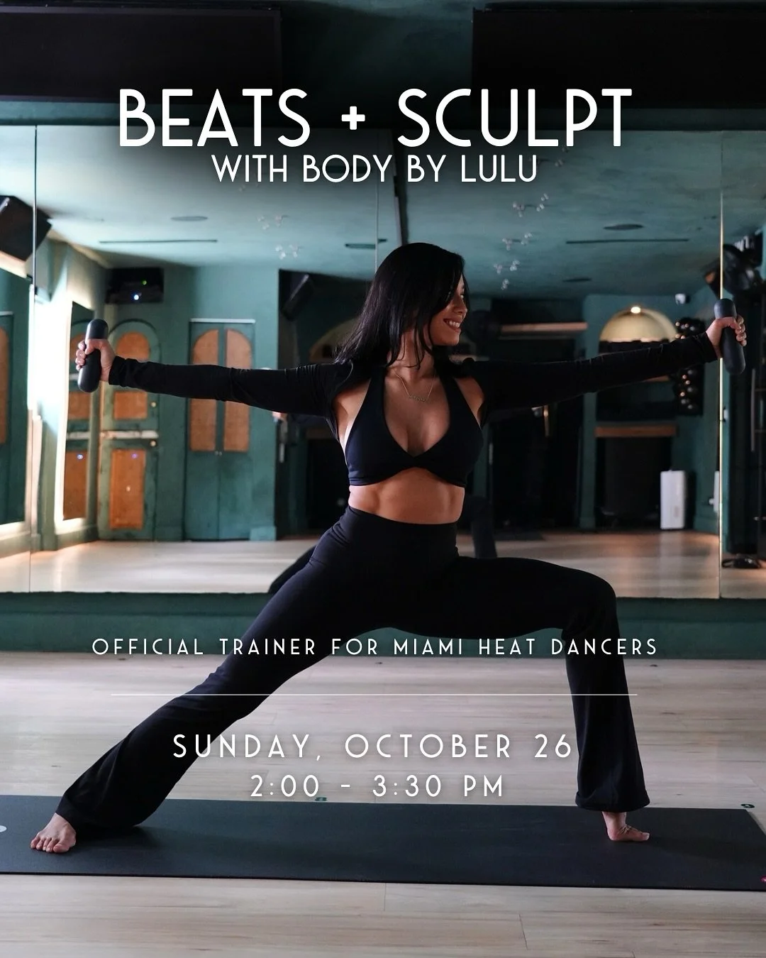 Sundays in Miami call for good beats &amp; a better burn ❤️&zwj;🔥 
This isn&rsquo;t your average sculpt class; it&rsquo;s a full on MOOD!

Join the Miami Heat Dancers Official Trainer @bodybylulu for BEATS + SCULPT, a mix of dance cardio, sculpt, an