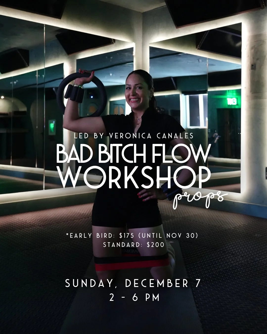 A Bad Bitch Flow Props Workshop is HERE! This is your moment to level up! 

💗 Led by Veronica Canales
✨ Strengthen, Elevate, Connect + GLOW together

🗓 Sunday Dec 7 | 2 PM &ndash; 6 PM
📍 Break Free Movement 
💗 Early Bird $175 (ends Nov 30) | Stan