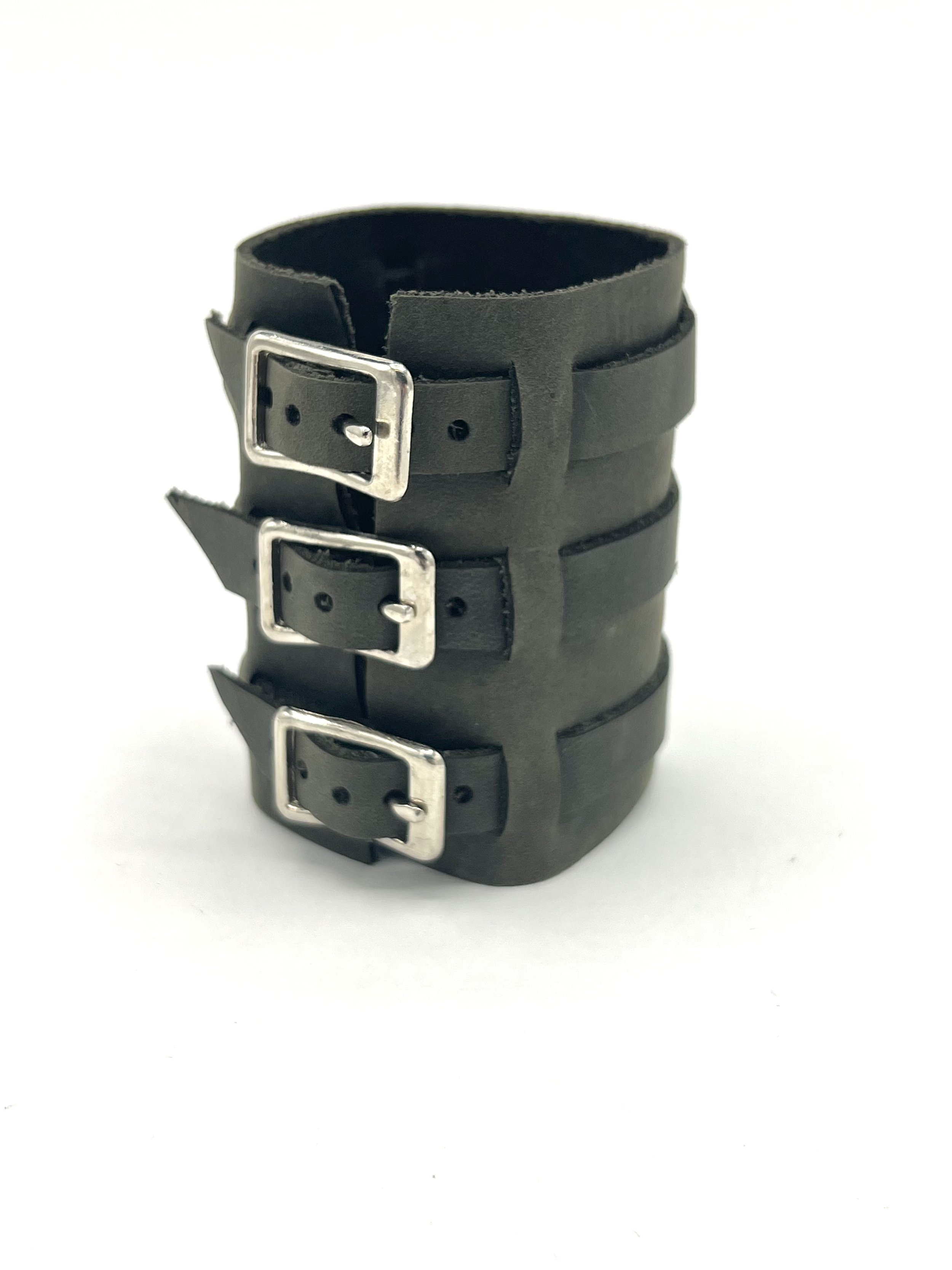 Triple Buckle Cuff- Slate Gray