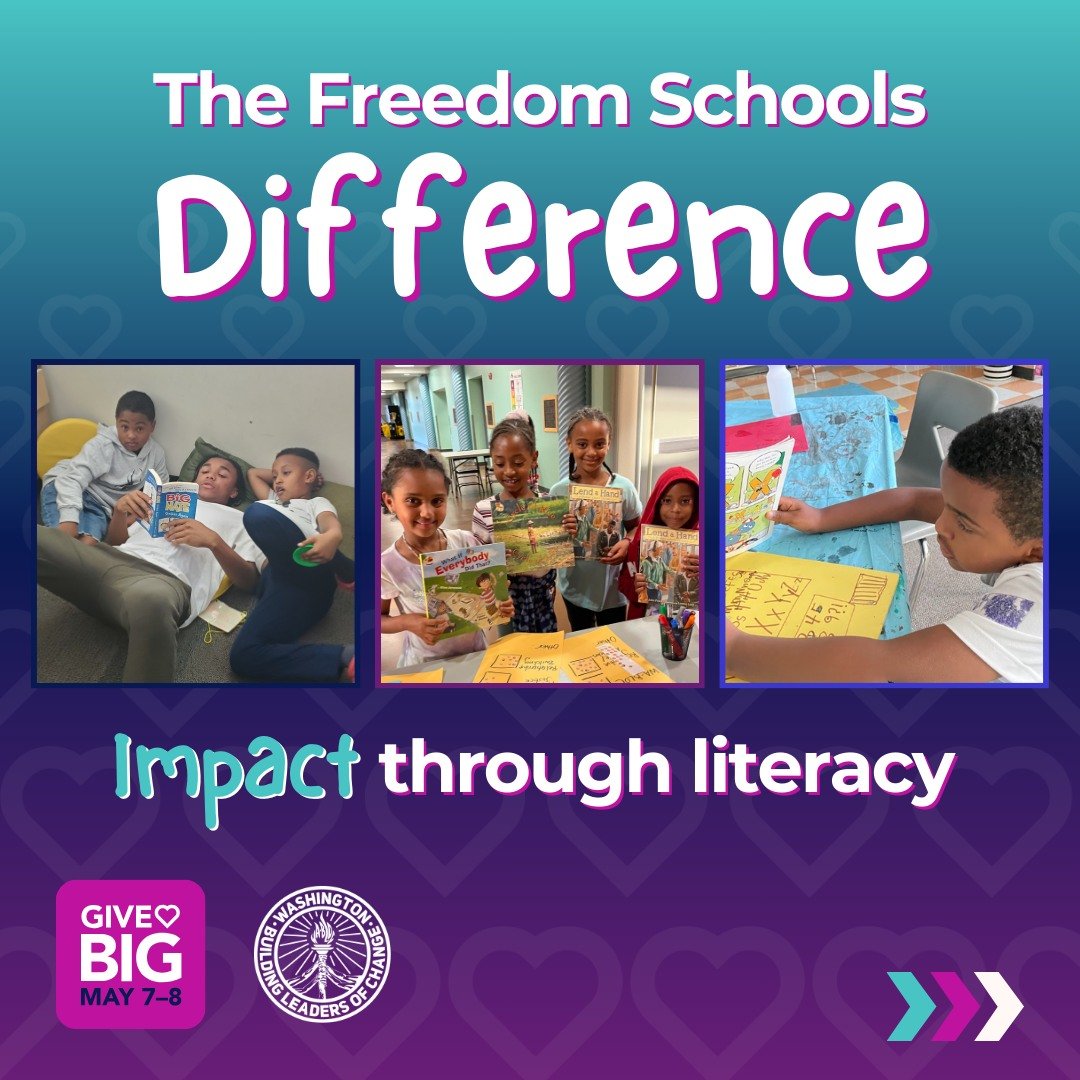 📚 GiveBIG for LITERACY by donating to Freedom Schools today! 📚

💜 Freedom Schools is rooted in the Mississippi Freedom Summer Project of 1964, which sought to keep Black children and youth safe and give them rich educational experiences that were 