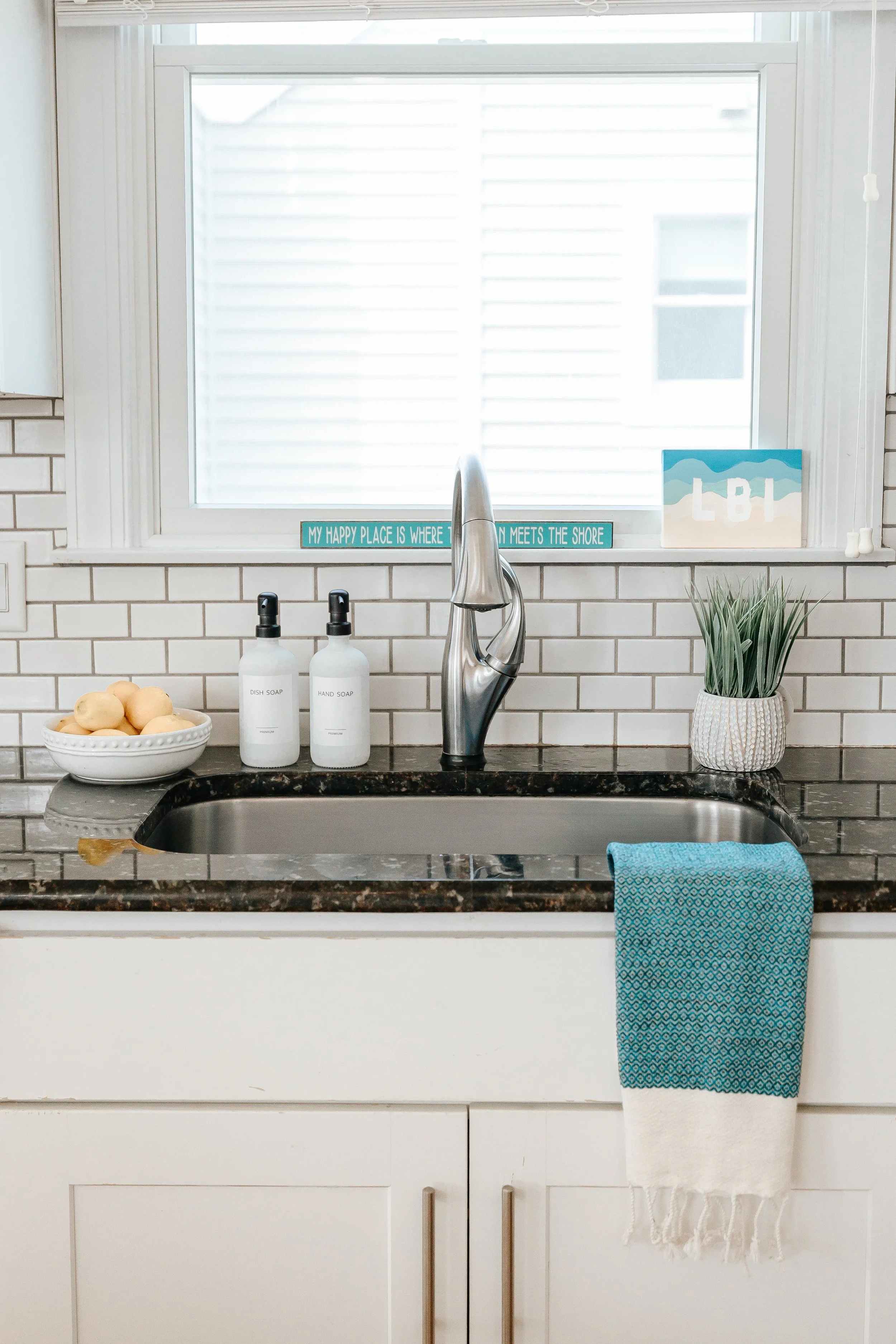 inside beach house kitchen