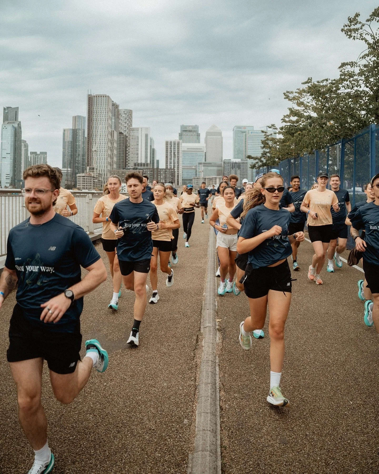 Only right to shake it out ahead of @officialbighalf tomorrow. Our home run. Showing the @newbalancerunning communities a slice of Greenwich. We&rsquo;ll see you on the start line! 

Photos by @adrianvarzaru 
Tee design by @domedwardsdesign 
&bull;
&