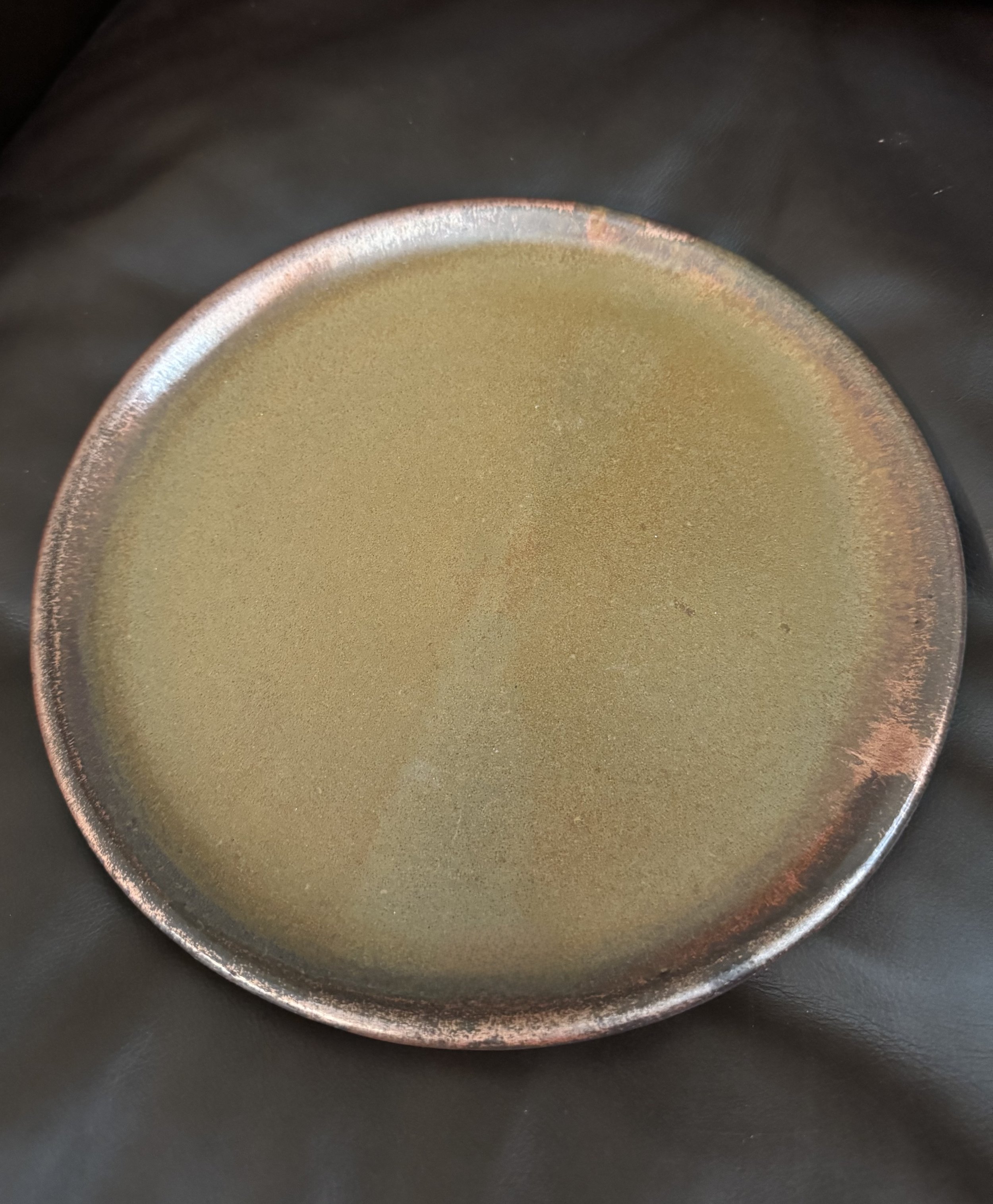 Copper green small plate