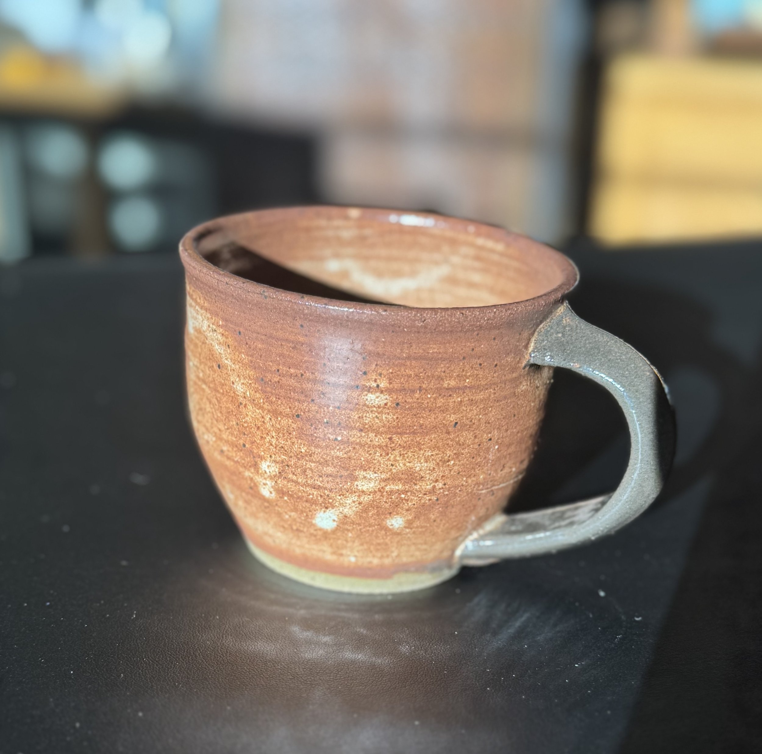 Rust colored mug