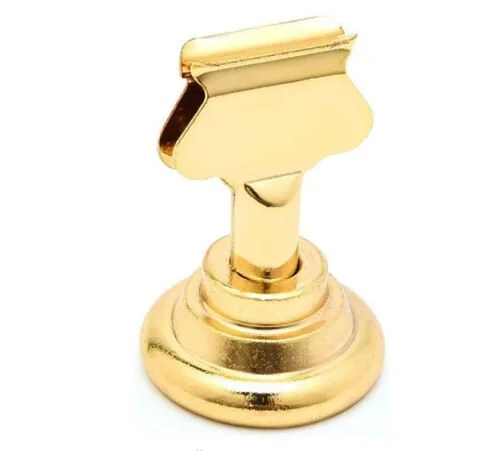 $0.50- Metal Table Card Holder-Gold