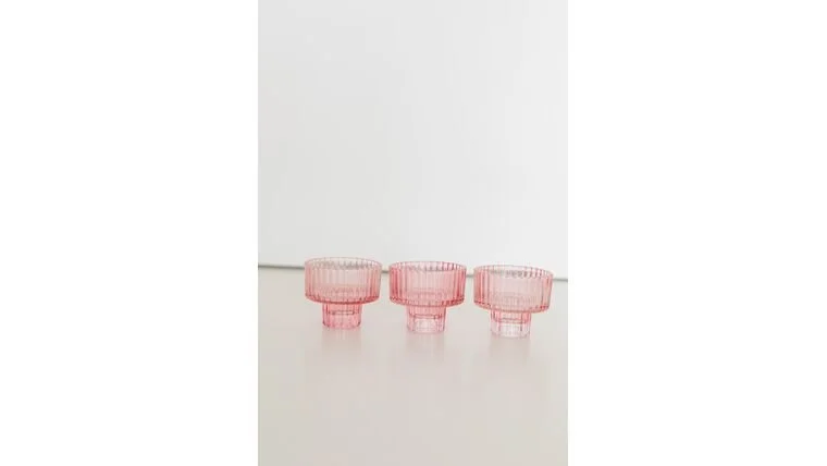 $0.75-  Vintage Pink Tealight Holder