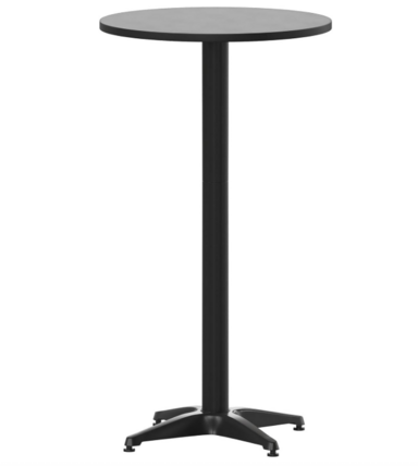 $13.00- 24" Black Cocktail Table