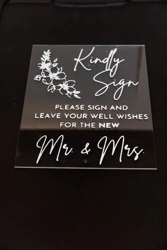 $10.00  - Acrylic Guest Book Sign 