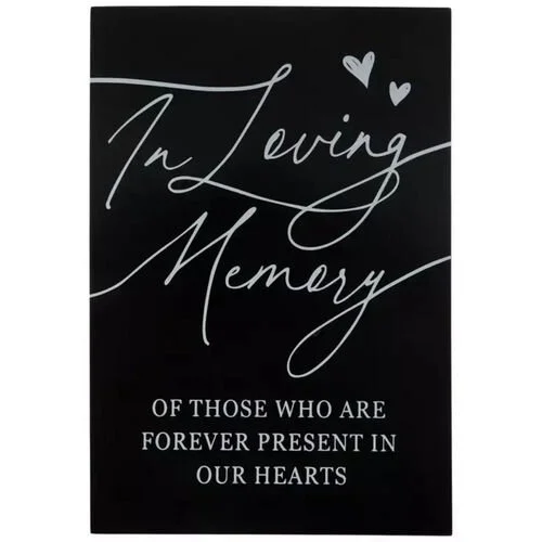 $5.00- Black Memory Sign 