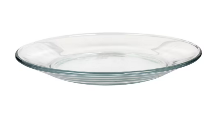 $0.65- 10" clear plate
