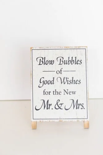 $15.00  -Wood Bubbles Sign 