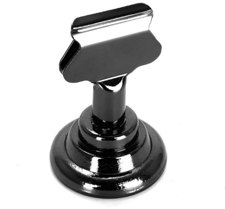 $0.50- Metal Table Card Holder-Black