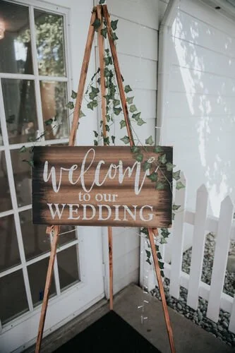 $25.00- Wood Welcome Sign 