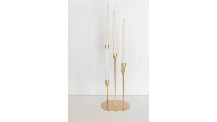 $15.00-  Gold Candelabra for 5 candlesticks