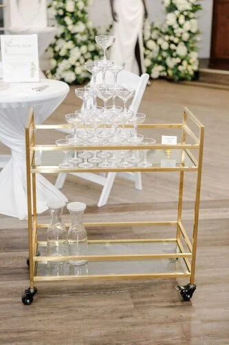 $60.00- Gold Bar Cart