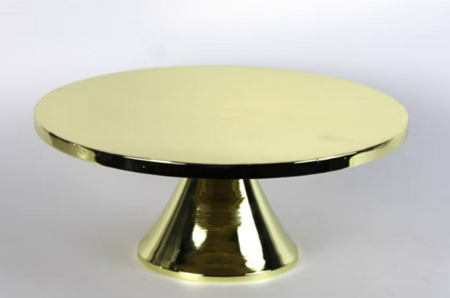 $10.00 10"  Gold Dessert Stand 