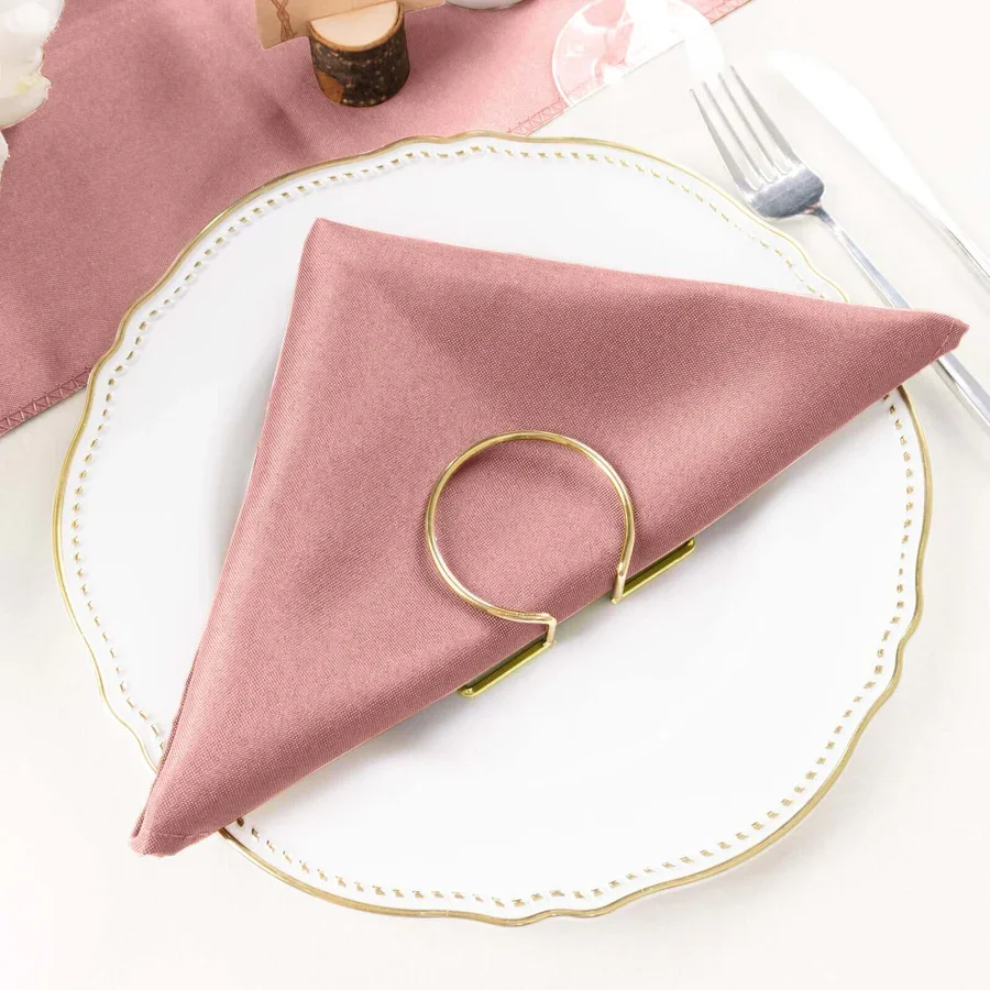 $1.00 -20" x 20" Napkin- Dusty Pinky