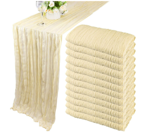 $10.00 - Cheesecloth Runner - Ivory