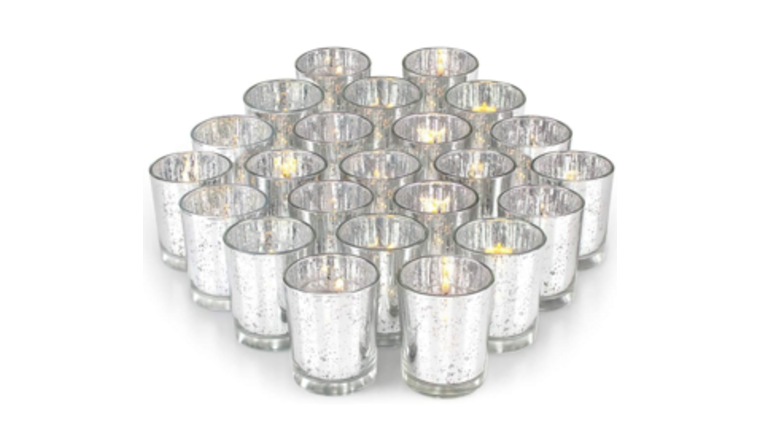 $0.75-  Silver Votive Holder 