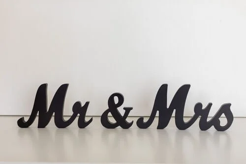 $5.00 EACH - Mr./Mrs. /&  Sign (Total $15.00)