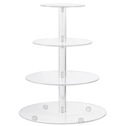 $15.00 Acrylic Round 4 tier Dessert Stand 