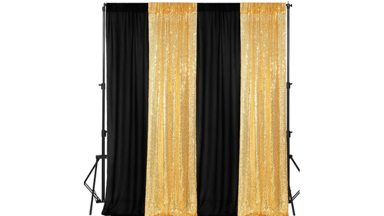 $4.00- 2' Black Curtain Backdrop