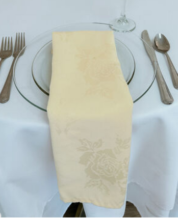 $1.00 -20" x 20" Napkin- Ivory 