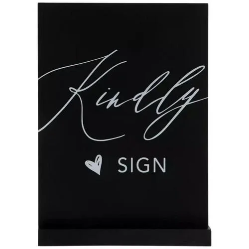 $5.00- Black Guest book Sign 