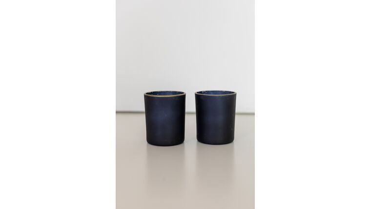 $1.50-  Matte black Large  Votive Holder 