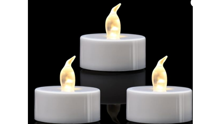 $0.50-  LED Warm White Tealight 