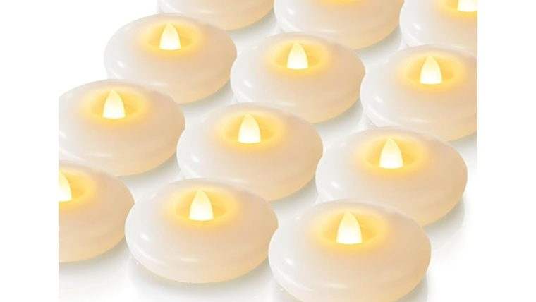 $0.75-  LED Warm White Floating Candle