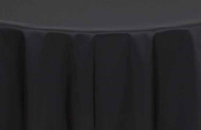 $25.00- 90" x 132" Black Scuba Rectangular Linen