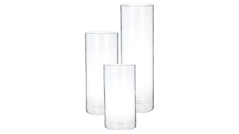$2.00- 7" Glass Cylinder Vase