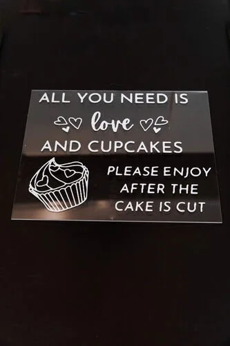 $10.00  - Acrylic Dessert Sign 