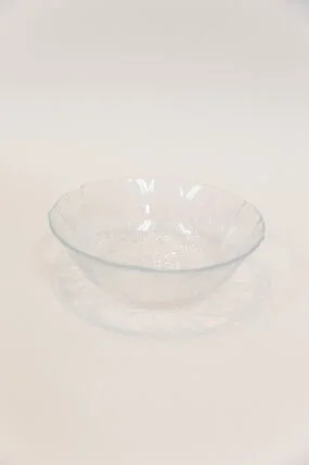 $0.75- 6.5" Clear floral bowl